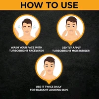 Garnier Men Turbo Bright Anti-Pollution Brightening Moisturiser - 40 g, 🛵 10 Minutes