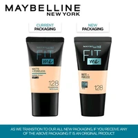 Maybelline New York Fit Me Matte+Poreless Liquid Foundation Tube 128 Warm Nude - 18 ml, 🛵 10 Minutes