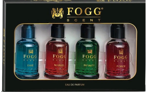 Fogg  Gift Set Pack of 4- Premium Perfume Scent With Long Lasting Eau de Parfum - (For Men & Women) - 120 ml, 5 - 7 Day