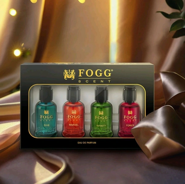 Fogg  Gift Set Pack of 4- Premium Perfume Scent With Long Lasting Eau de Parfum - (For Men & Women) - 120 ml, 5 - 7 Day