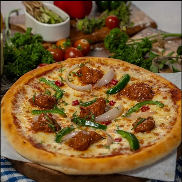 chicken tikka pizza