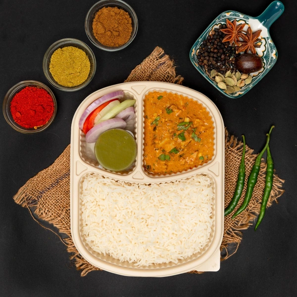 Egg Kheema Rice Meal