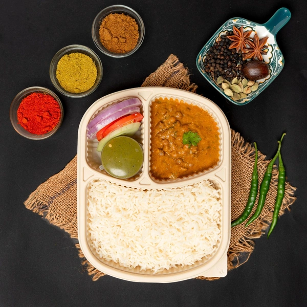 Kala Channa Masala Rice Meal