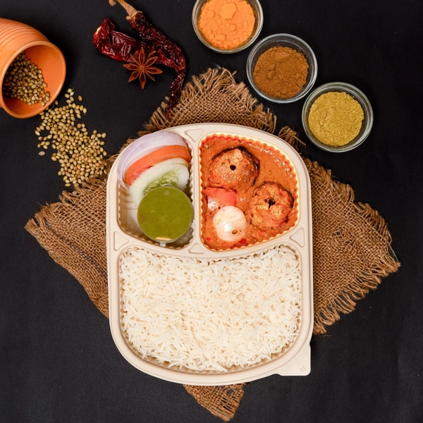 Tandoori Mushroom Masala Rice Meal