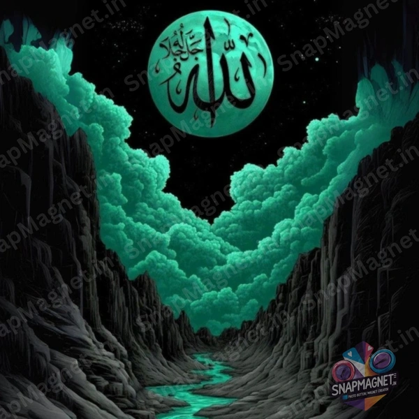 Allah – Premium Islamic Calligraphy Fridge Magnet - IC-002