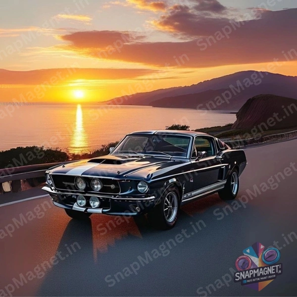 Mustang 1969 - Car Fridge Magnet - CFM-014