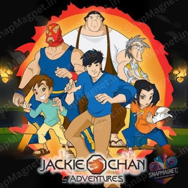 Jackie Chan Adventure  - Retro Toon Treasures: 90s Cartoon Photo Fridge Magnet - RTT-012