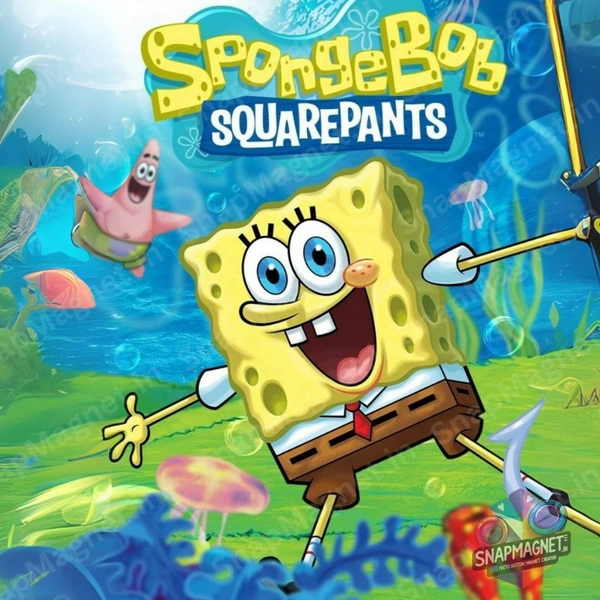 Spongebob  - Retro Toon Treasures: 90s Cartoon Photo Fridge Magnet - RTT-014