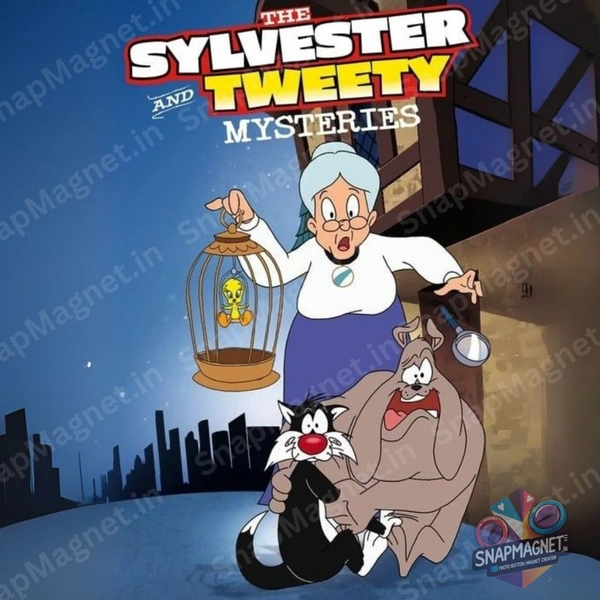 Sylvester And Tweety Mysteries - Retro Toon Treasures: 90s Cartoon Photo Fridge Magnet - RTT-019