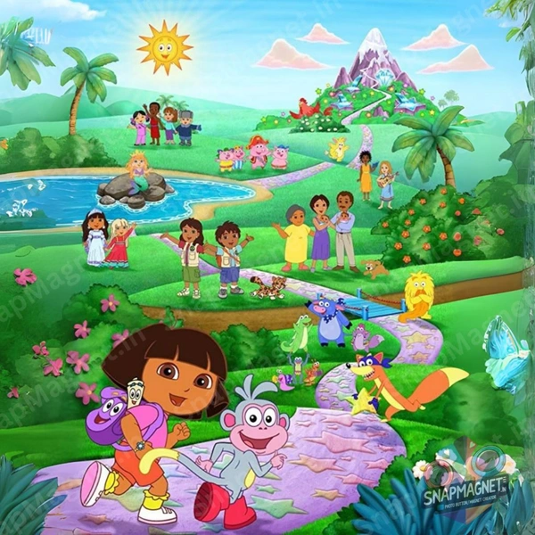 Dora - Retro Toon Treasures: 90s Cartoon Photo Fridge Magnet - RTT-022