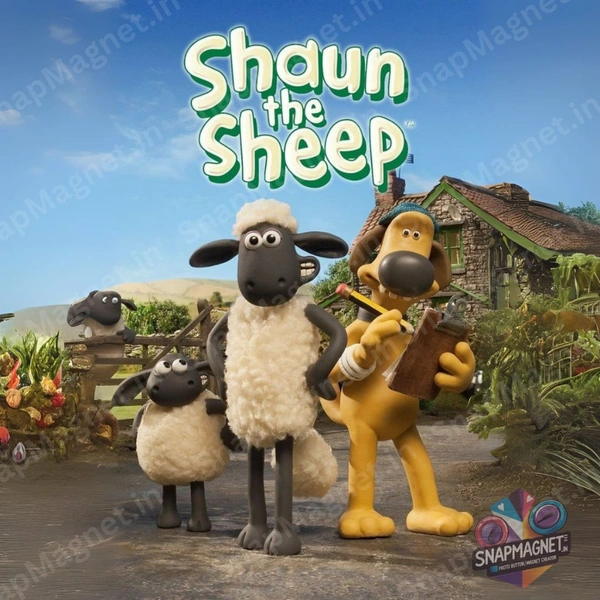 Shaun The Sheep - Retro Toon Treasures: 90s Cartoon Fridge Magnet - RTT-034