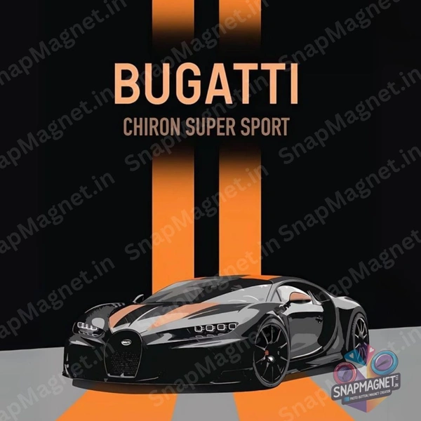 Bugatti Chiron - Car Fridge Magnet - CFM-024