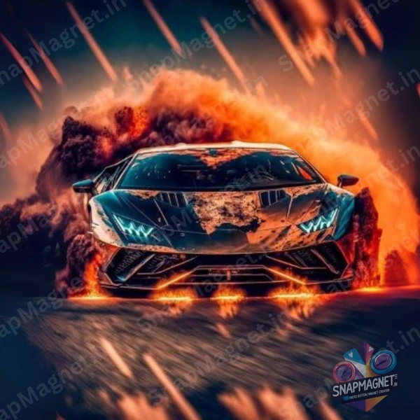 Lamborgini - Car Fridge Magnet - CFM-036