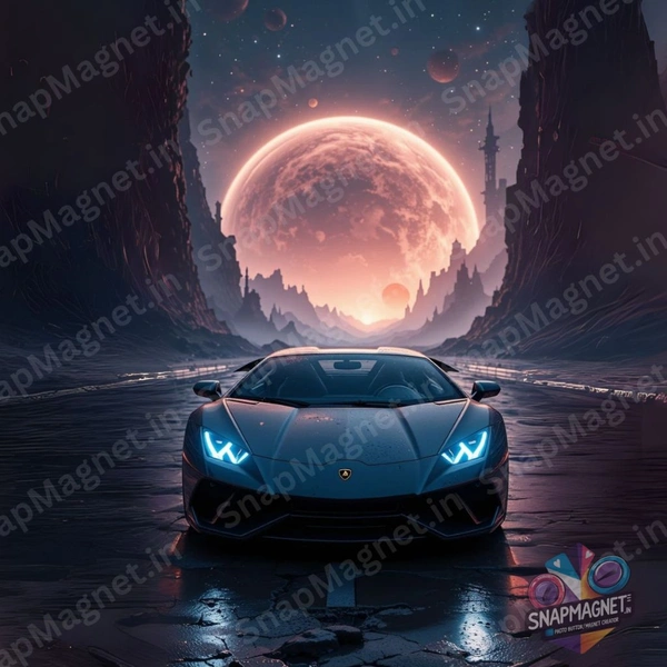 Lamborgini - Car Fridge Magnet - CFM-038