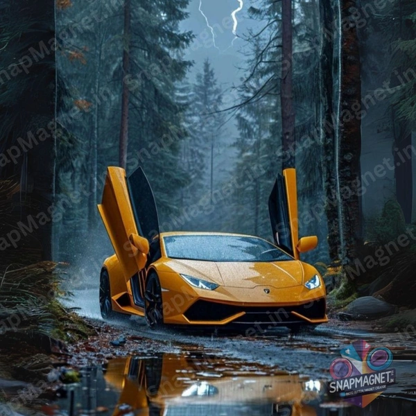 Lamborgini - Car Fridge Magnet - CFM-039