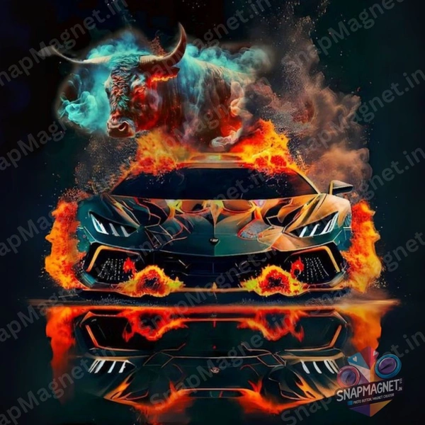 Lamborgini - Car Fridge Magnet - CFM-040