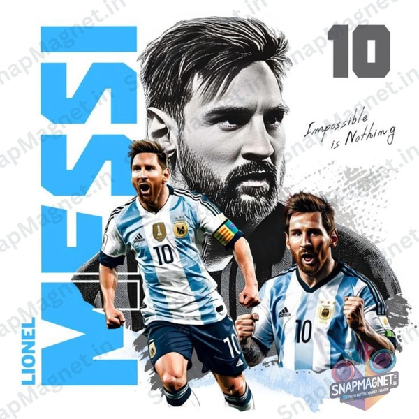Lionel Messi - Photo Fridge Magnet -SFM-002