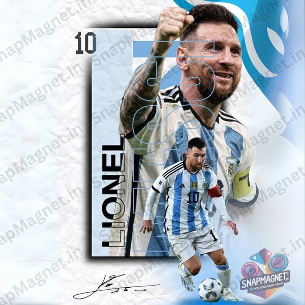 Lionel Messi - Photo Fridge Magnet -SFM-007