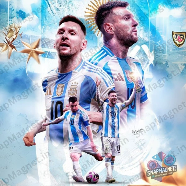 Lionel Messi - Photo Fridge Magnet -SFM-011