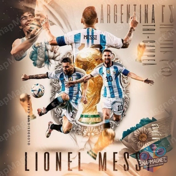 Lionel Messi - Photo Fridge Magnet -SFM-012