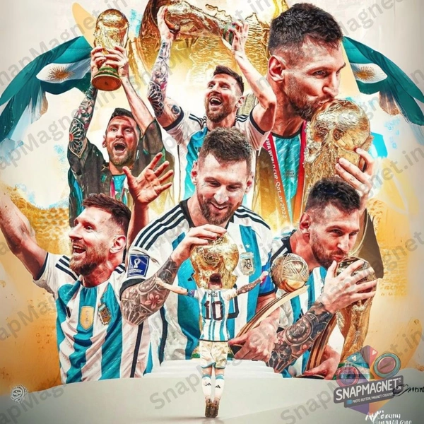 Lionel Messi - Photo Fridge Magnet -SFM-013