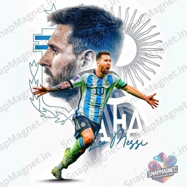 Lionel Messi - Photo Fridge Magnet -SFM-014