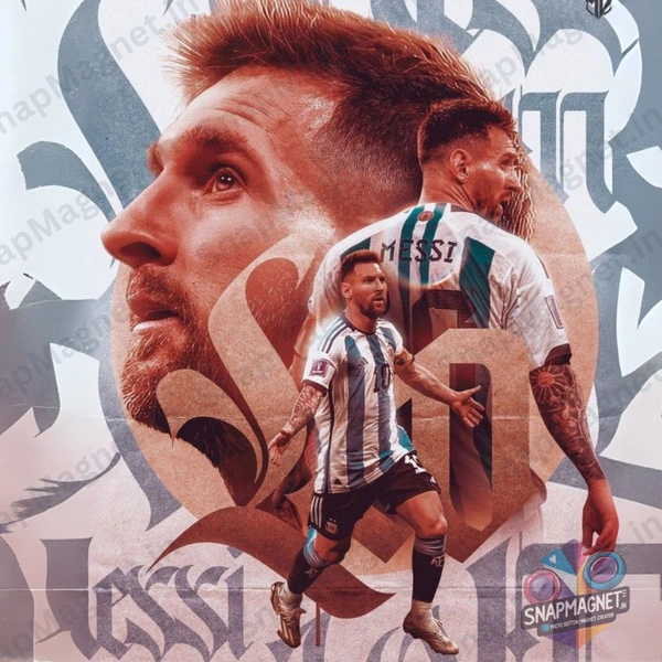 Lionel Messi - Photo Fridge Magnet -SFM-015