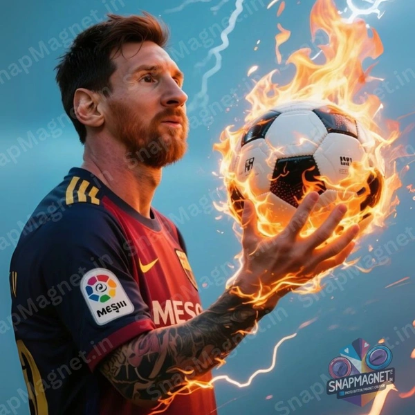 Lionel Messi - Photo Fridge Magnet -SFM-024