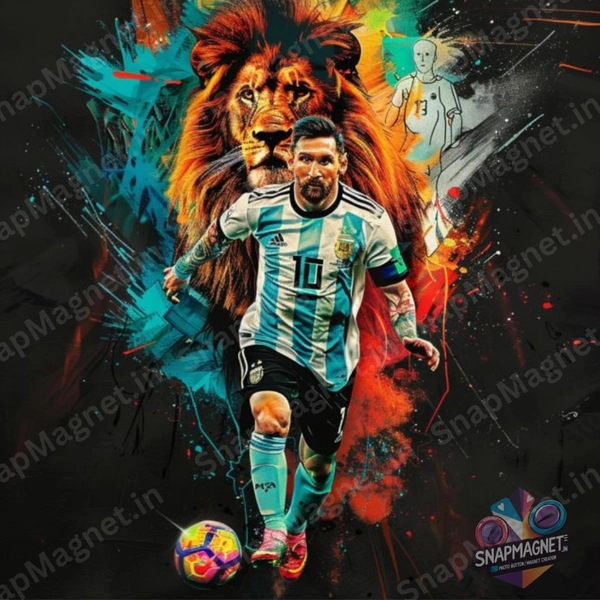 Lionel Messi - Photo Fridge Magnet -SFM-025