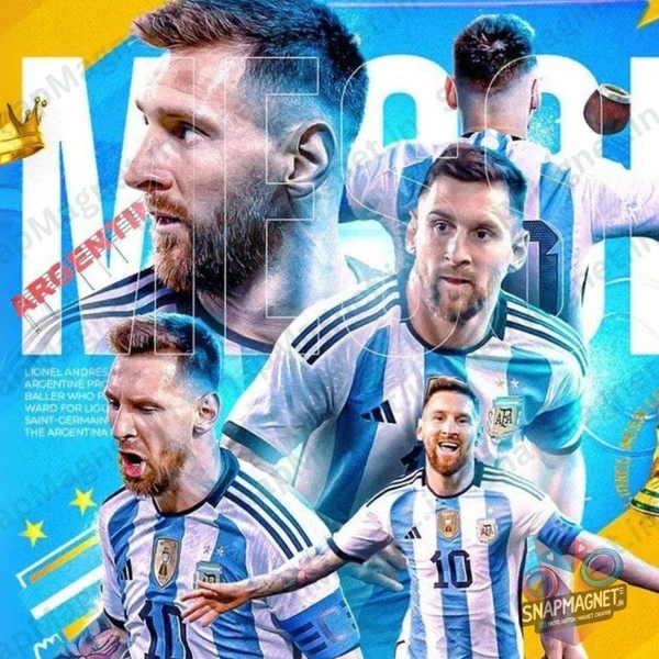 Lionel Messi - Photo Fridge Magnet -SFM-029