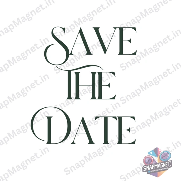 Custom Save The Date Fridge Magnets - STD-001