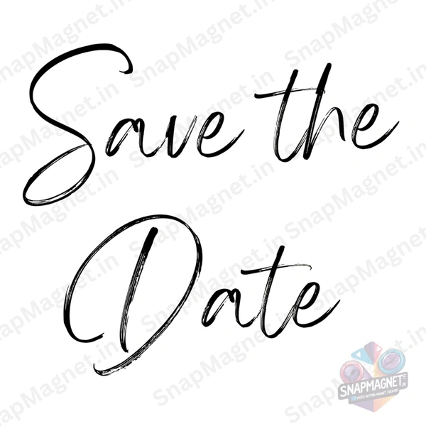 Custom Save The Date Fridge Magnets - STD-003