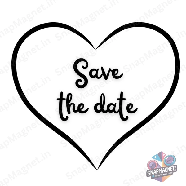 Custom Save The Date Fridge Magnets - STD-004