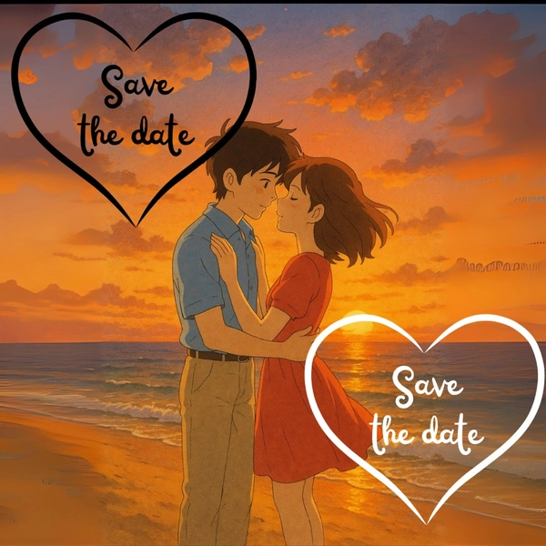Custom Save The Date Fridge Magnets - STD-004
