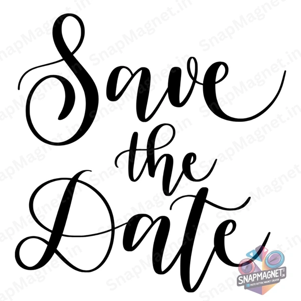 Custom Save The Date Fridge Magnets - STD-005