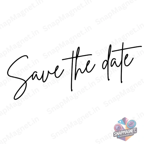 Custom Save The Date Fridge Magnets - STD-007