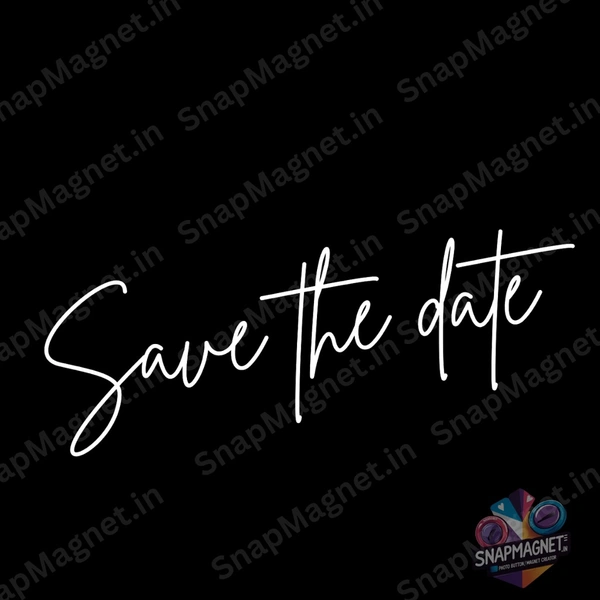 Custom Save The Date Fridge Magnets - STD-007