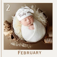 New Born Monthly Journey Fridge Magnet- 12 Photo Combo - NB-001