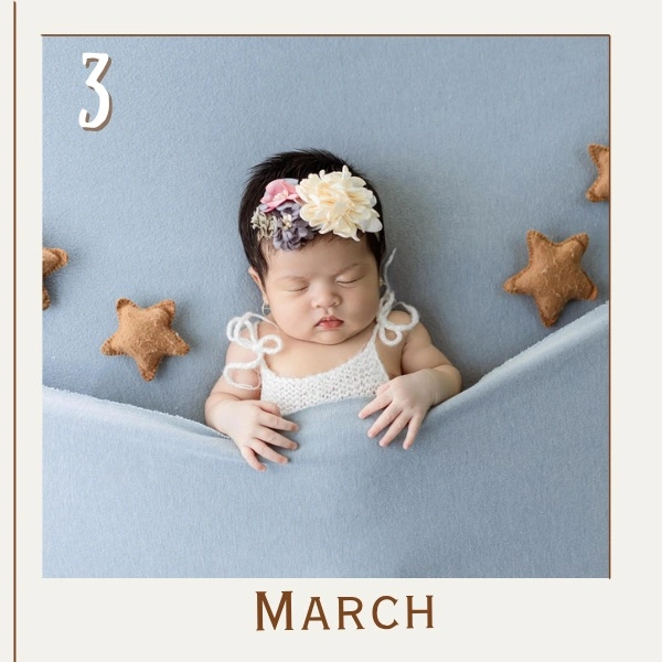 New Born Monthly Journey Fridge Magnet- 12 Photo Combo - NB-001