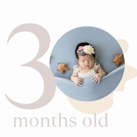 New Born Monthly Journey Fridge Magnet- 12 Photo Combo - NB-003