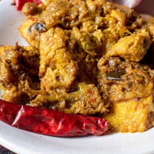 Mix fried-rice & chicken kasha.