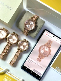 Michael Kors Women Rose-Gold Analogue Watch MK3882 (With Original Box)