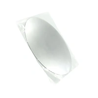 Adhesive Ovel Shape Bathroom Mirror Sticker (2 Pcs)