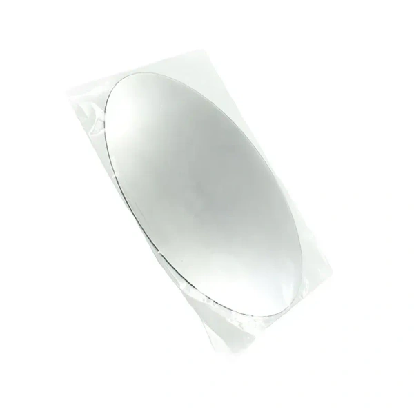 Adhesive Ovel Shape Bathroom Mirror Sticker (2 Pcs)