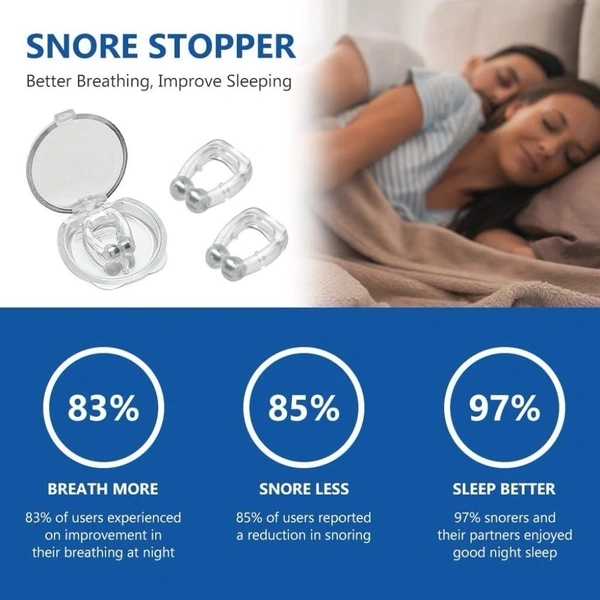 Anti Snoring Nose Clip Device Stops Snoring Stopper for Men Women Anti-snoring Device (Nose Clip)