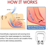 Anti Snoring Nose Clip Device Stops Snoring Stopper for Men Women Anti-snoring Device (Nose Clip)