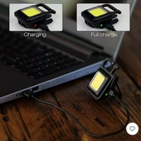 Mini Rechargeable Keychain Flashlight - 4
Light Modes With Folding Bracket &
Magnetic Base