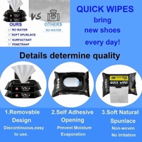 Shoe Wipes Shoes Cleaner 80 Wipes (pack Of 2)