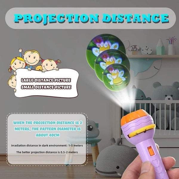 6 Slide Projector Torch For Kids