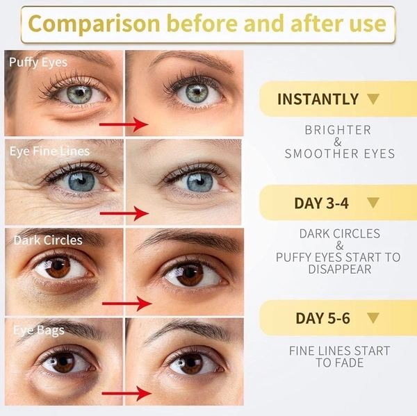 24K Gold Under Eye Patches Personal Care